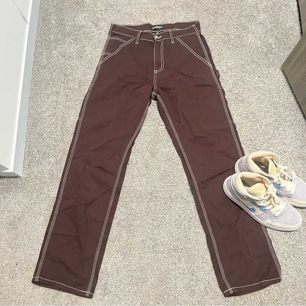 Cherry LA brown carpenter pant